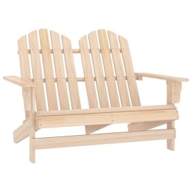 2-Seater Patio Adirondack Chair Solid Wood Fir