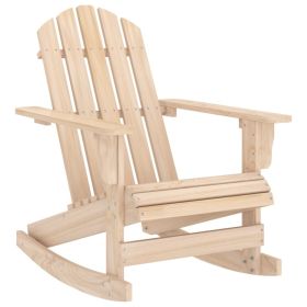 Patio Adirondack Rocking Chair Solid Fir Wood