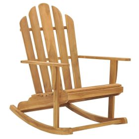 Adirondack Rocking Chair Solid Teak Wood