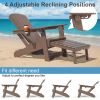 Adirondack Chair Lawn Outdoor Fire Pit Chairs Adirondack Chairs Weather Resistant/Adirondack Retractable Ottoman