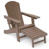 Adirondack Chair Lawn Outdoor Fire Pit Chairs Adirondack Chairs Weather Resistant/Adirondack Retractable Ottoman