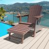 Adirondack Chair Lawn Outdoor Fire Pit Chairs Adirondack Chairs Weather Resistant/Adirondack Retractable Ottoman